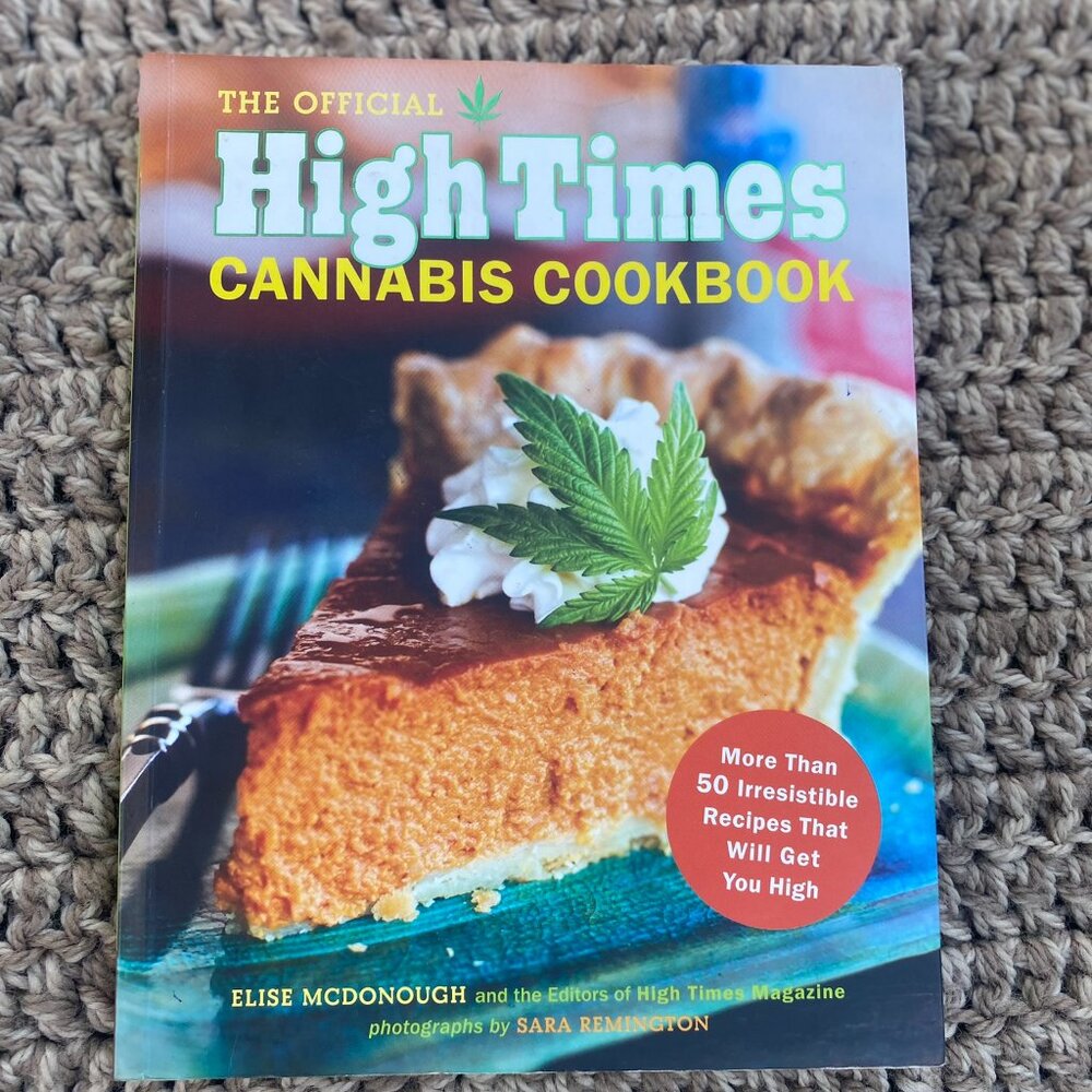 High Times Cannabis Cookbook & Wooden Spoon Licking Sign Set